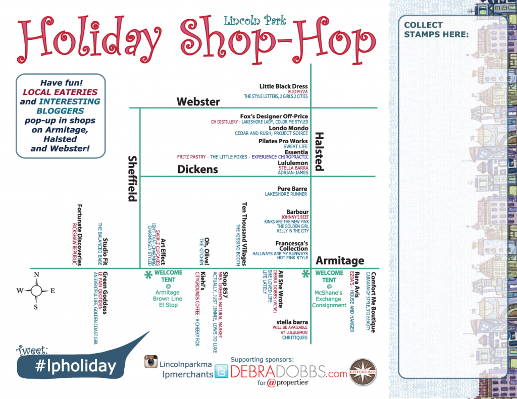 Holiday Shop-Hop event in Lincoln Park. Come say Hi!