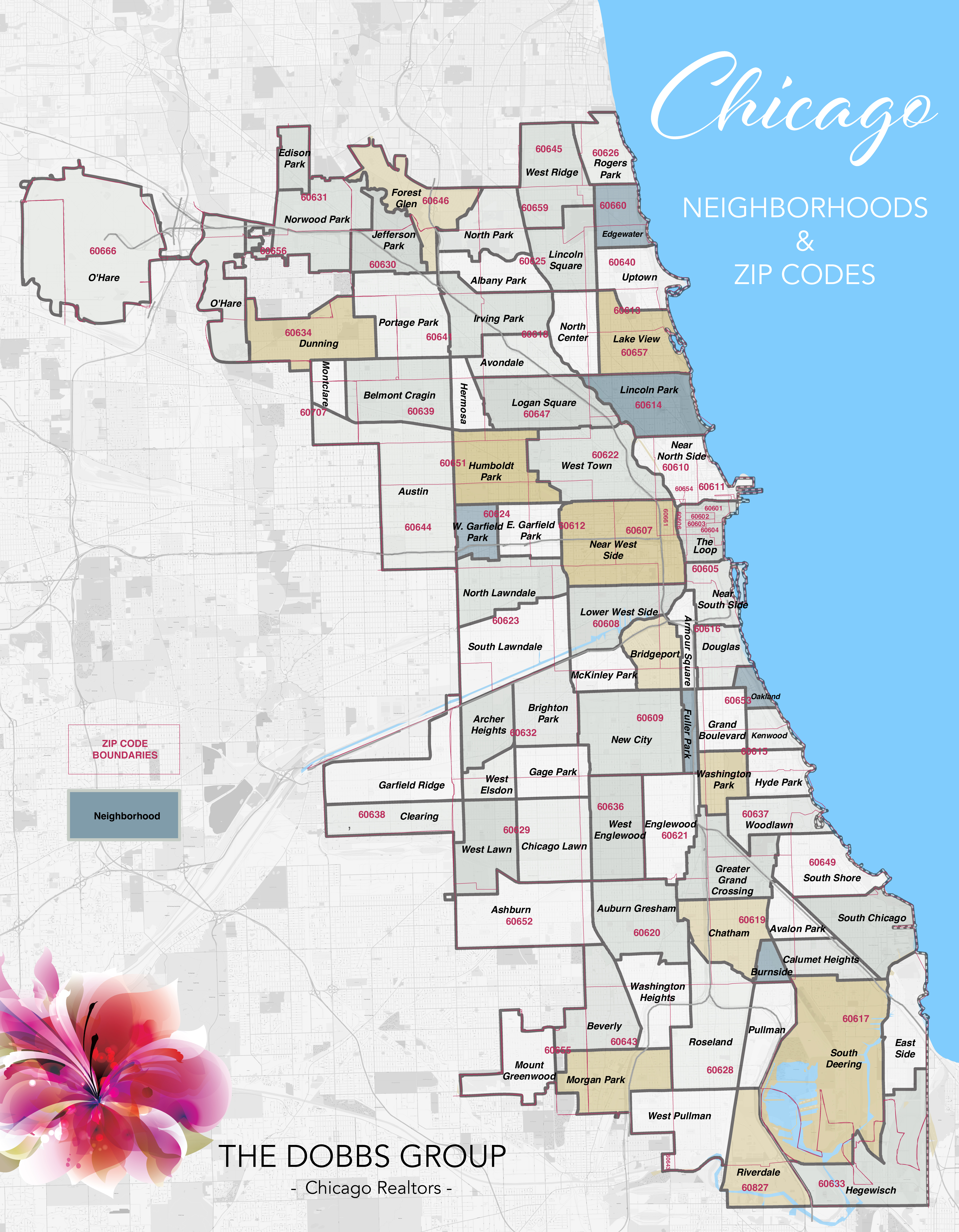 Downtown Chicago Zip Code Map