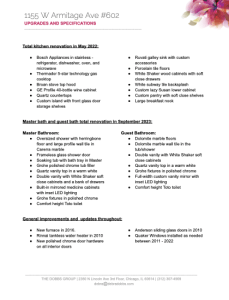 upgrades and specifications