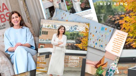 Chicago realtor Debra Dobbs on the cover of Chicago Real Producers Magazine