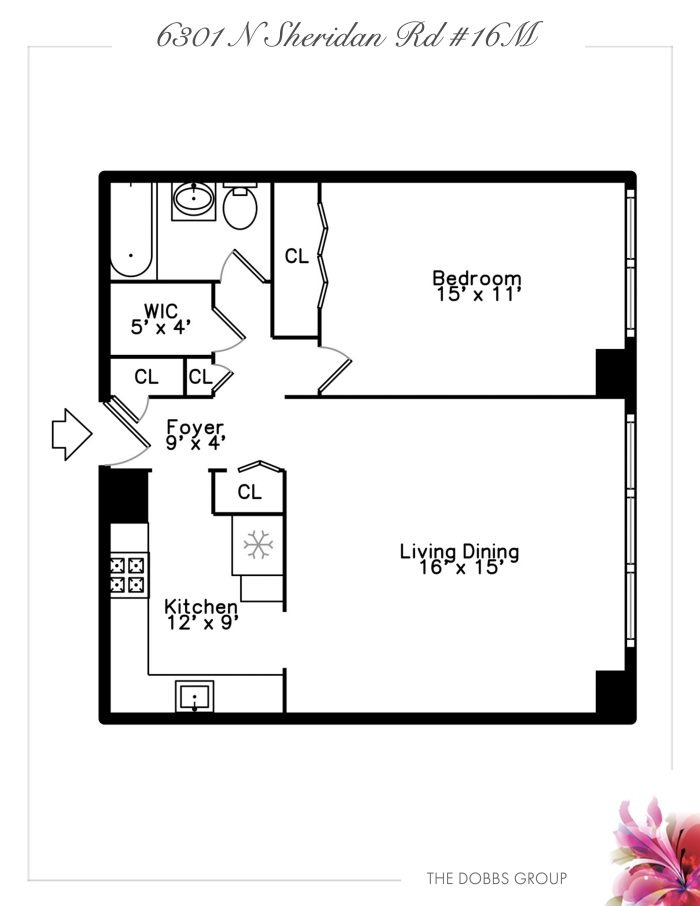 6301-Sheridan-16M - Floor Plan