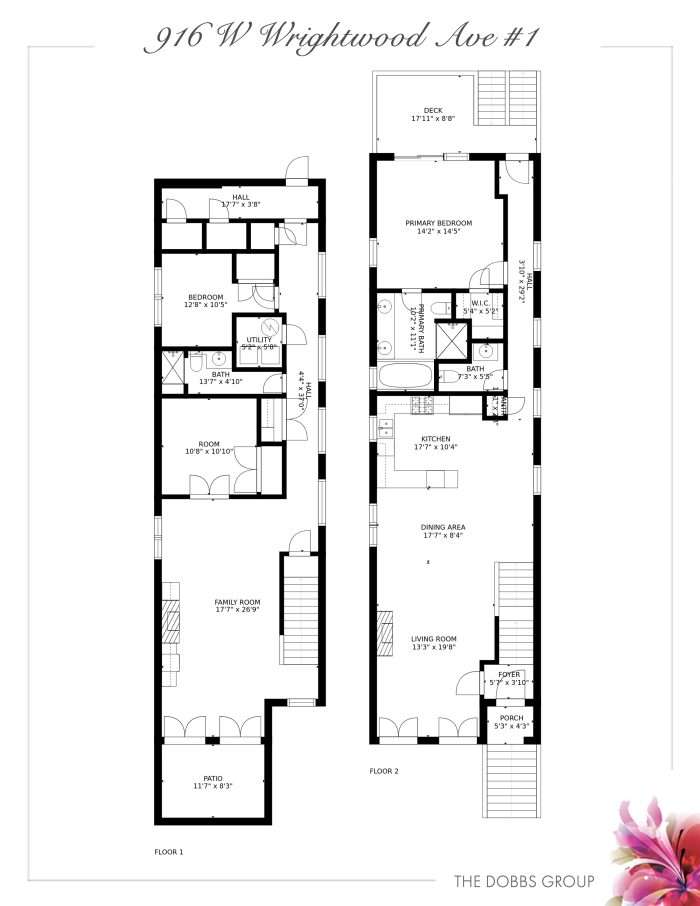 916 W Wrightwood Ave #1 Chicago, IL 60614 - Home For Sale - Floor Plan