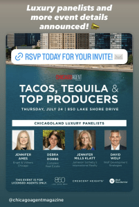 Chicago Agent Magazine’s Tacos, Tequila & Top Producers – Panel Discussion on the State of Chicago’s Luxury Real Estate Market - Debra Dobbs