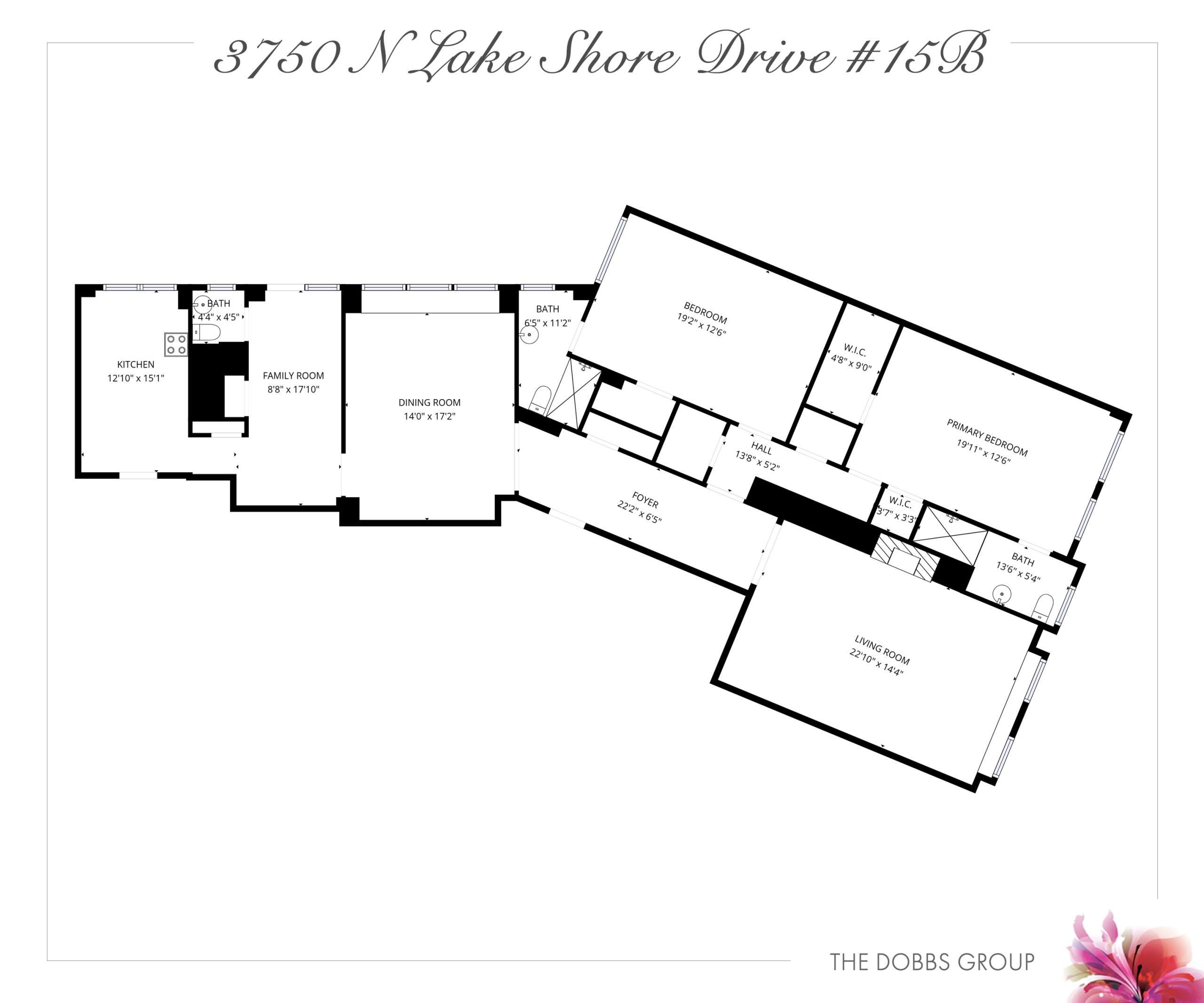 3750 N Lake Shore Dr #15b Chicago IL 60613 USA - Floor Plan