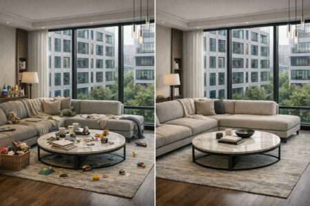 Examples of AI edits to real estate images